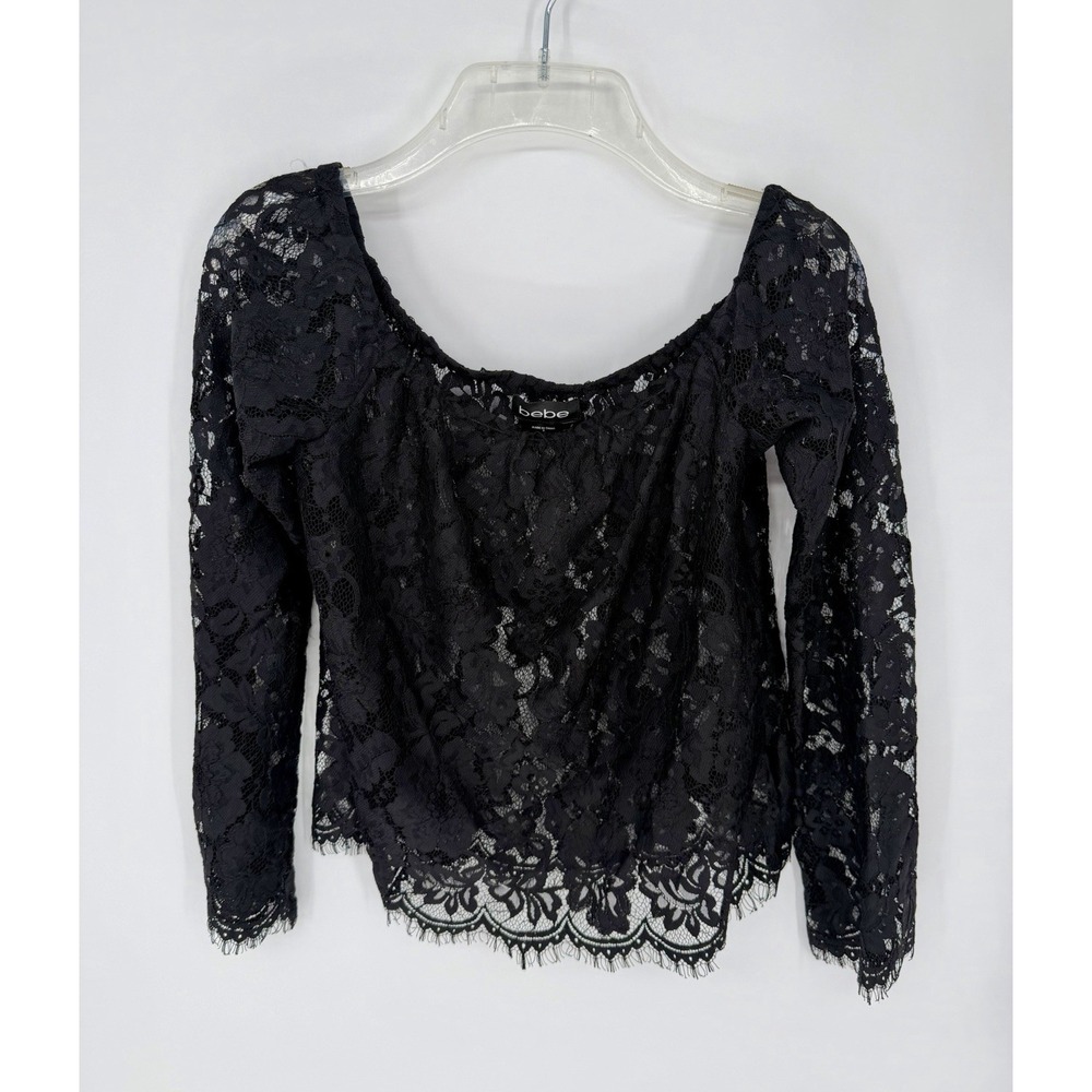 Bebe Whimsygoth Fairy Coquette Sheer Lace Cami Tube Top Vintage 90s Y2K, Size S